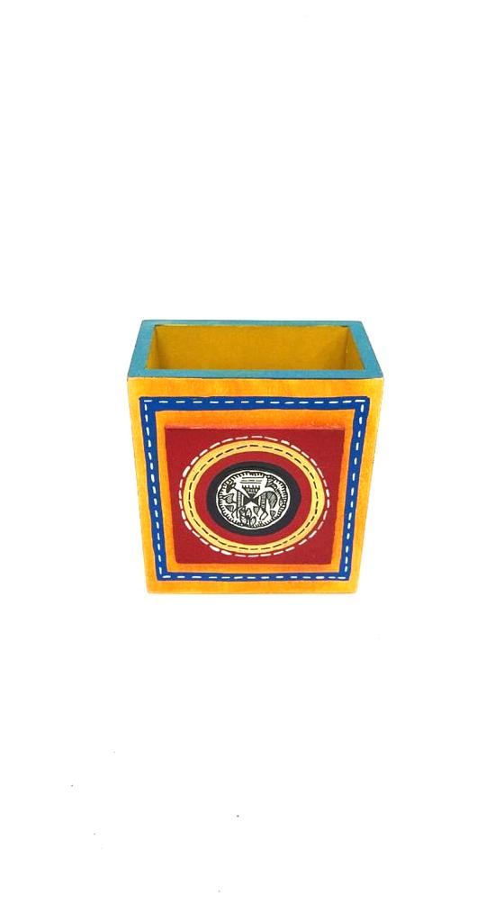 Pen Holder Hand Painted By Proficient Artists Corporate Gifts By Tamrapatra