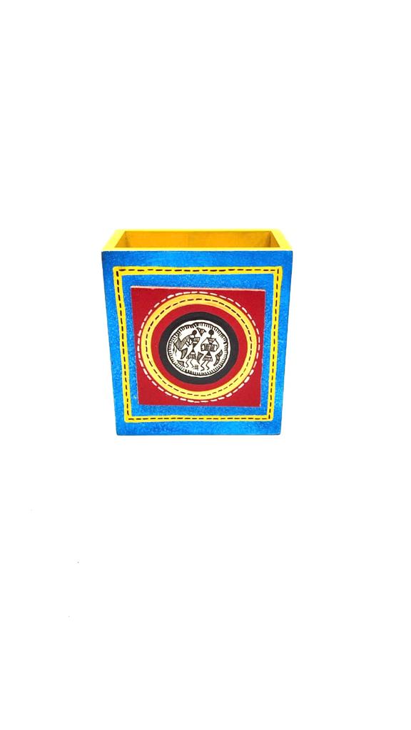 Pen Holder Hand Painted By Proficient Artists Corporate Gifts By Tamrapatra