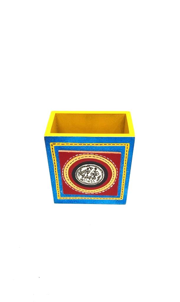 Pen Holder Hand Painted By Proficient Artists Corporate Gifts By Tamrapatra