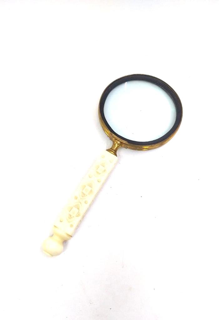 Magnifying Glass With Antique Handle Classic Desk Accessories By Tamrapatra