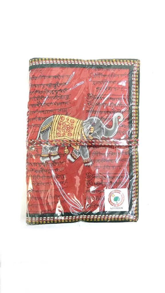 Elephant Red Designer Notebook Diary Personal Gifts For Friends From Tamrapatra