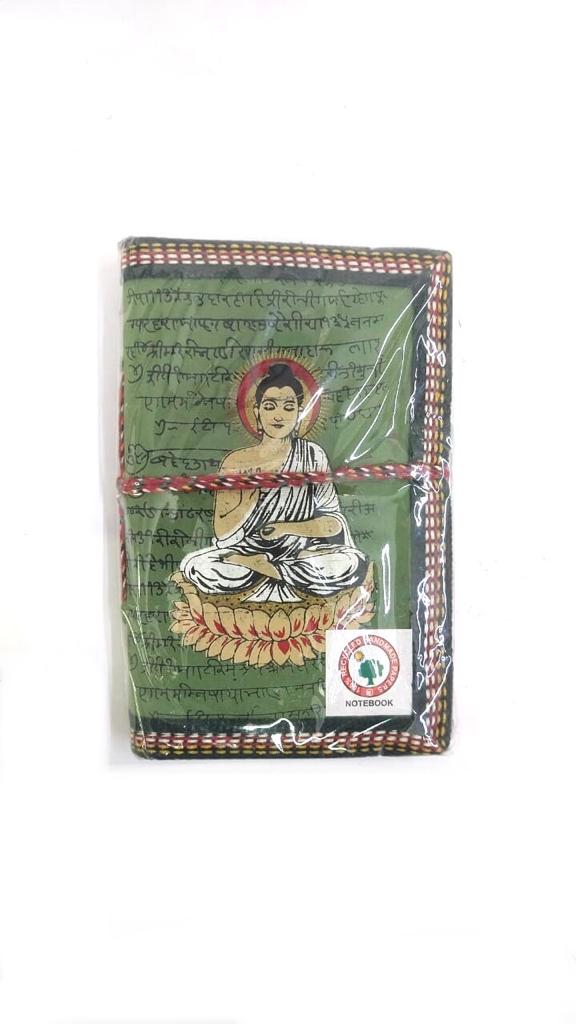 Buddha Design Green Shade Diary With Recycled Paper Gifts Stationery Tamrapatra