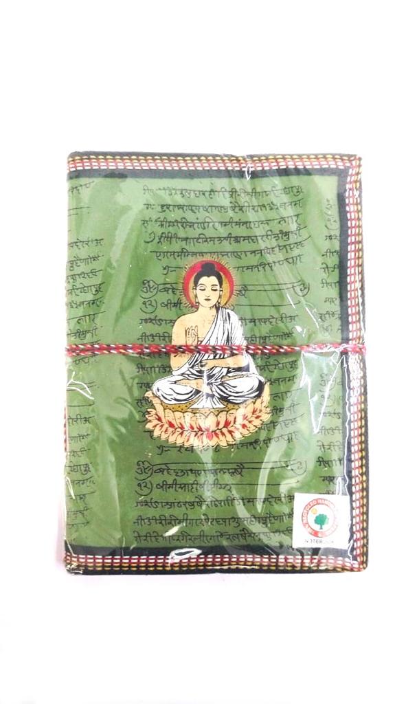 Buddha Design Green Shade Diary With Recycled Paper Gifts Stationery Tamrapatra