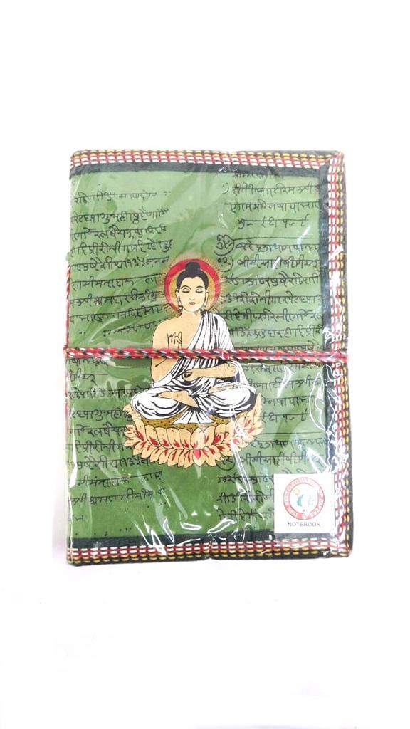 Buddha Design Green Shade Diary With Recycled Paper Gifts Stationery Tamrapatra