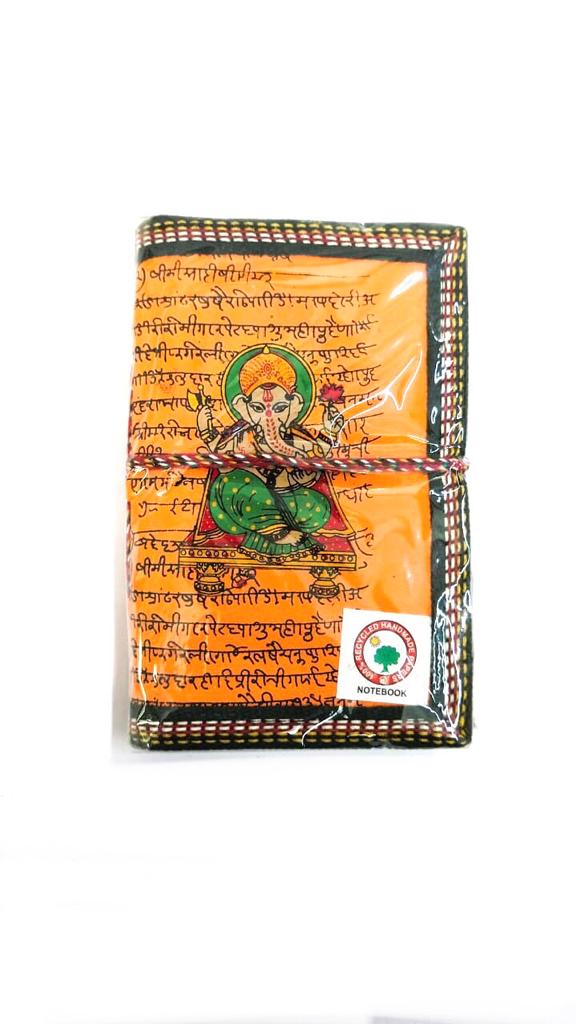 Ganesha Orange Shade Diary Notebook Stationery Collection Gifts By Tamrapatra