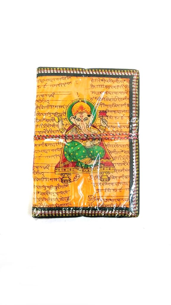 Ganesha Orange Shade Diary Notebook Stationery Collection Gifts By Tamrapatra