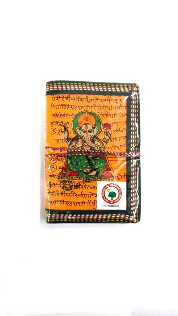 Ganesha Orange Shade Diary Notebook Stationery Collection Gifts By Tamrapatra