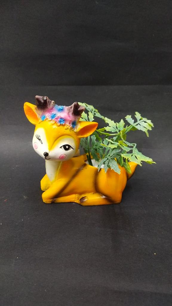 Sweet Planters With Attractive Artificial Plant Decoration For Home Office Tamrapatra