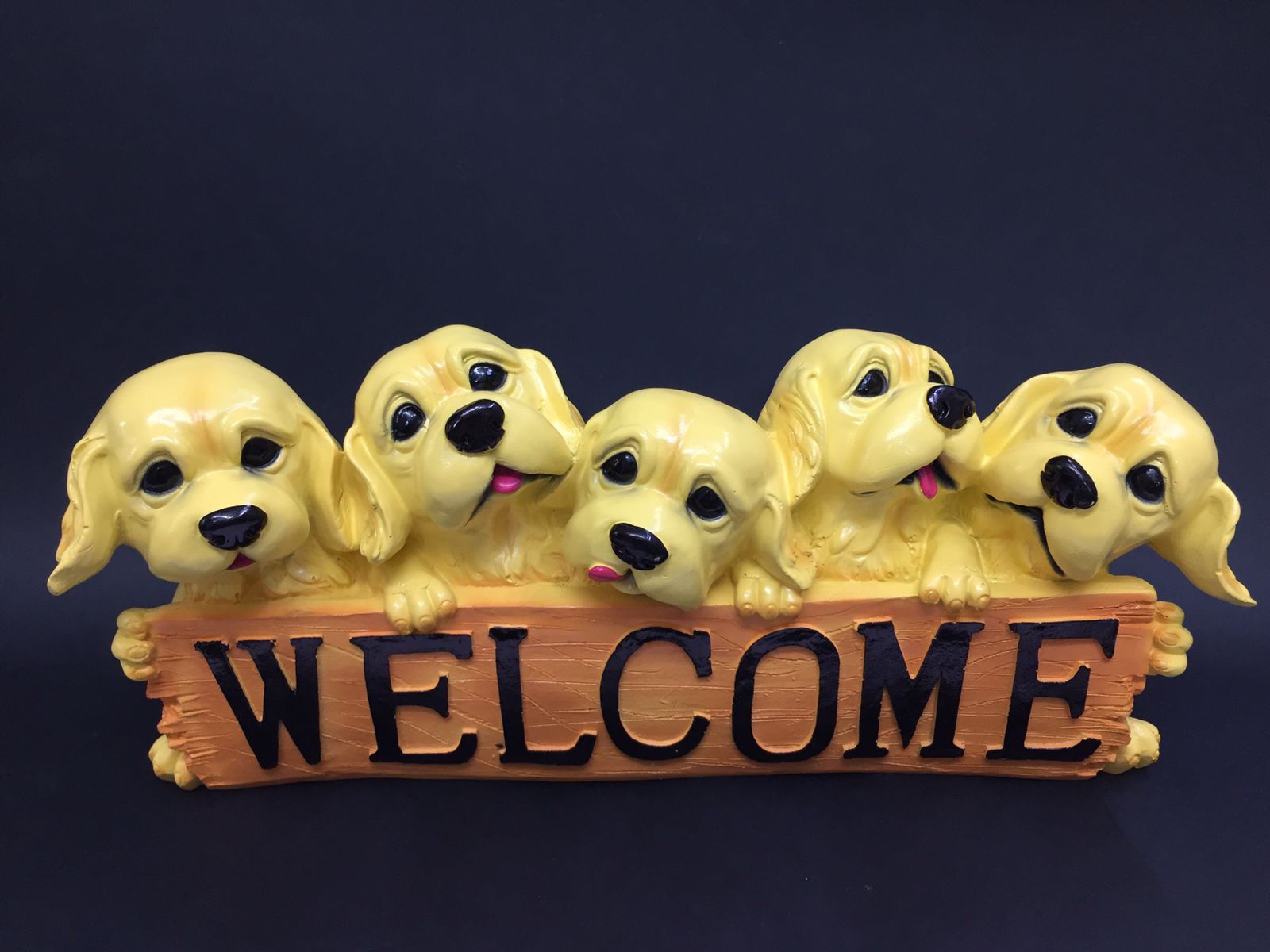 Graceful Dogs In Welcome Design Animal Lovers Showpiece From Tamrapatra