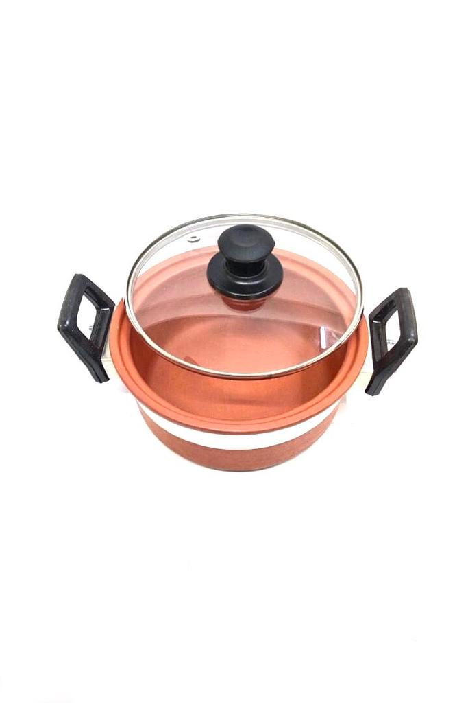 Donga With Glass Lid Handcrafted Terracotta Cooking Pots From Tamrapatra