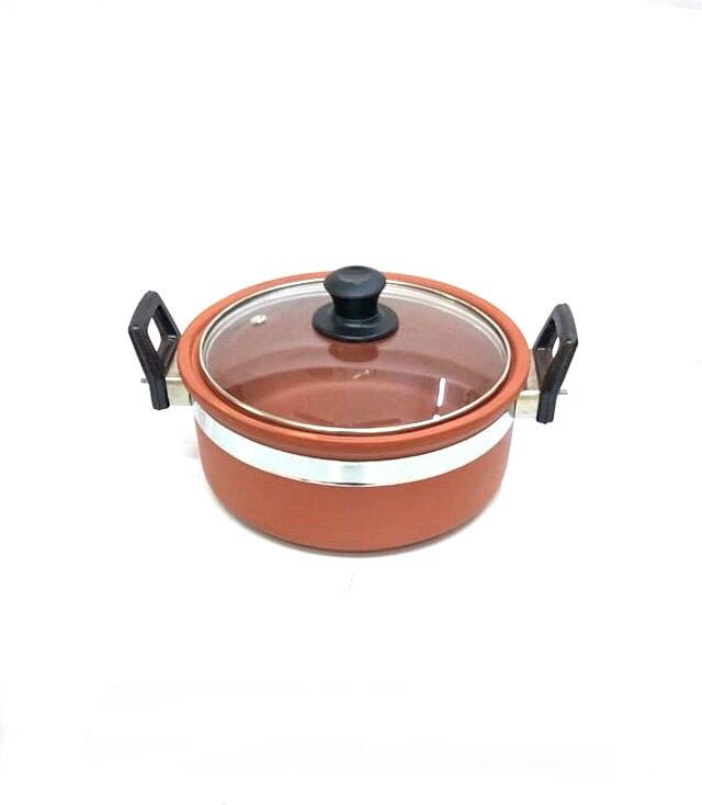 Donga With Glass Lid Handcrafted Terracotta Cooking Pots From Tamrapatra