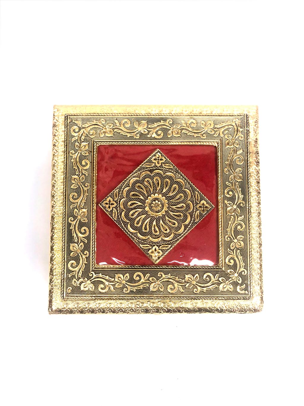 Dry Fruit Box For Festival & Wedding Gifts Meenakari Wooden Box Tamrapatra