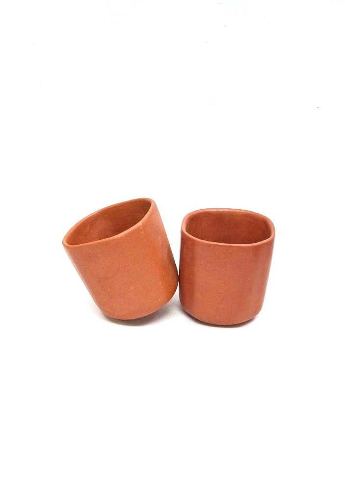 Glass Set Of 6 Terracotta Drinking Beverages Dinning Kitchen From Tamrapatra