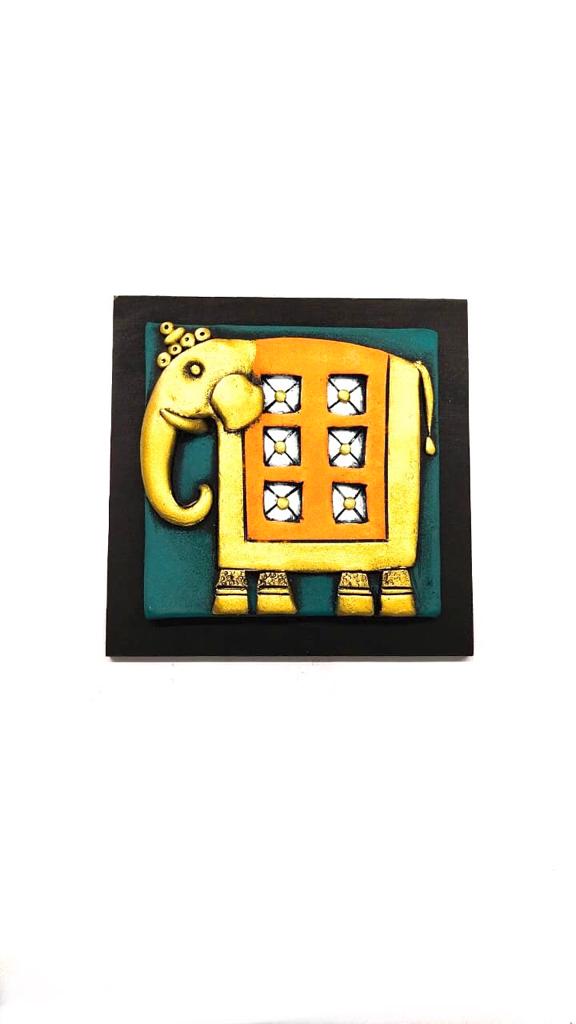 Mighty Elephant Designer Terracotta Hangings Wall Art Exclusive Décor Tamrapatra