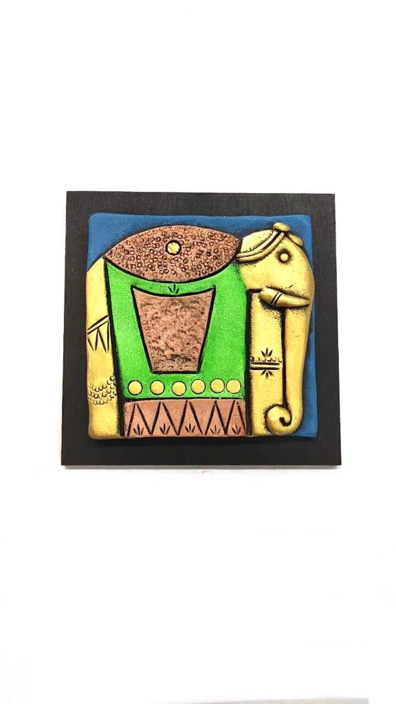 Outstanding Home Wall Decoration Elephant in Various Designs Set Of 4 By Tamrapatra