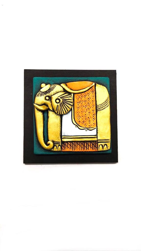 Mighty Elephant Designer Terracotta Hangings Wall Art Exclusive Décor Tamrapatra