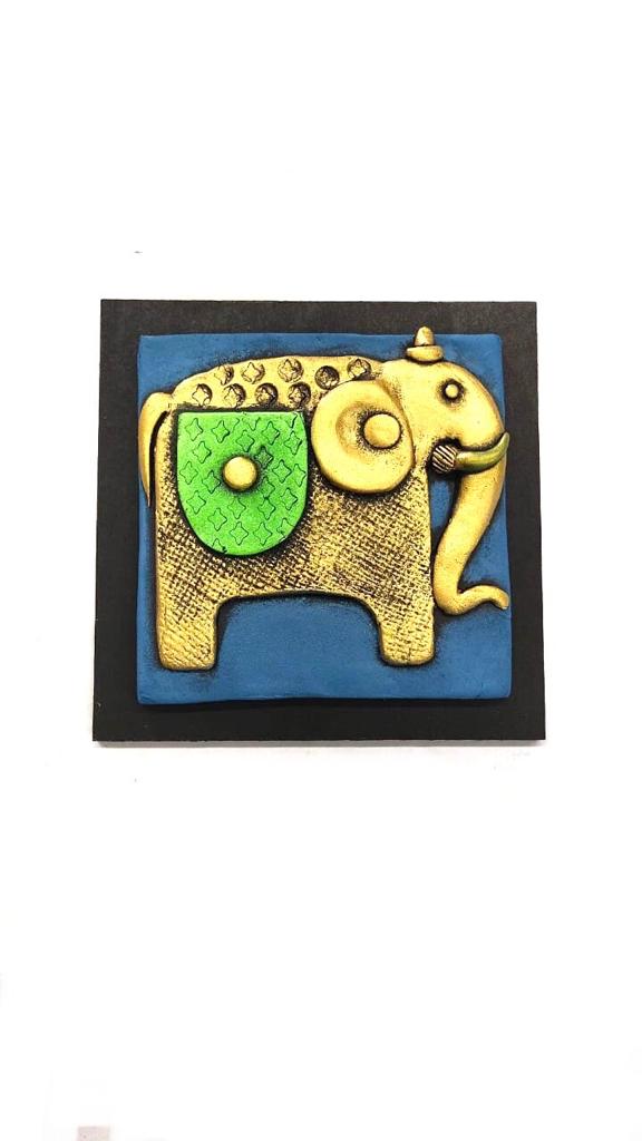Outstanding Home Wall Decoration Elephant in Various Designs Set Of 4 By Tamrapatra