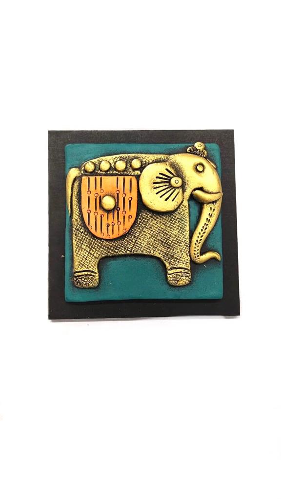 Mighty Elephant Designer Terracotta Hangings Wall Art Exclusive Décor Tamrapatra