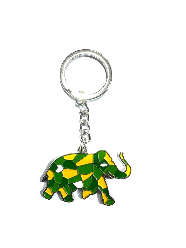 Metal Keychains Elephant In Various Shades Indian Souvenir Collection Tamrapatra