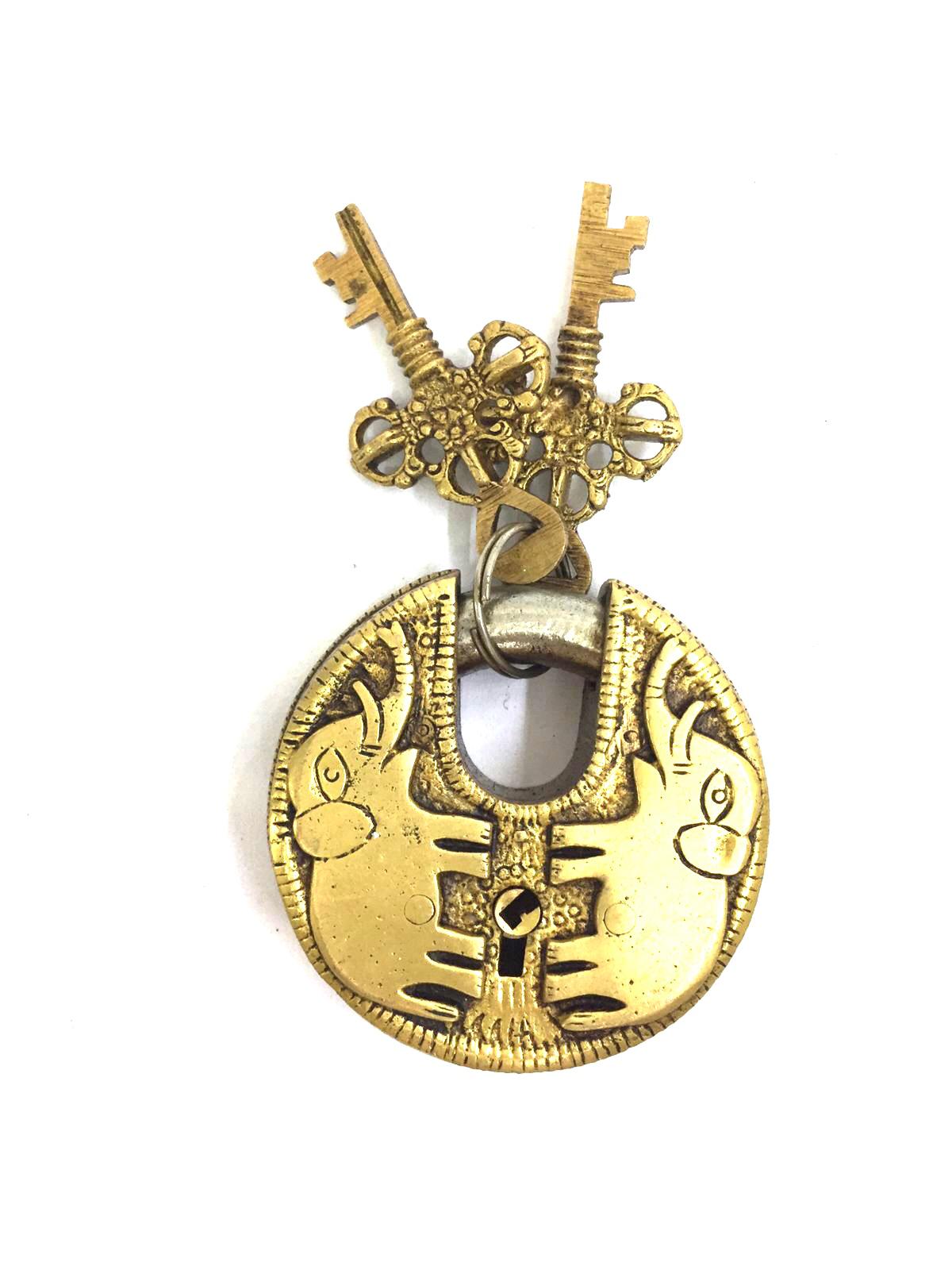 Antique Premium Quality Brass Locks Designed Handicrafts Must Buy Tamrapatra - Tamrapatra