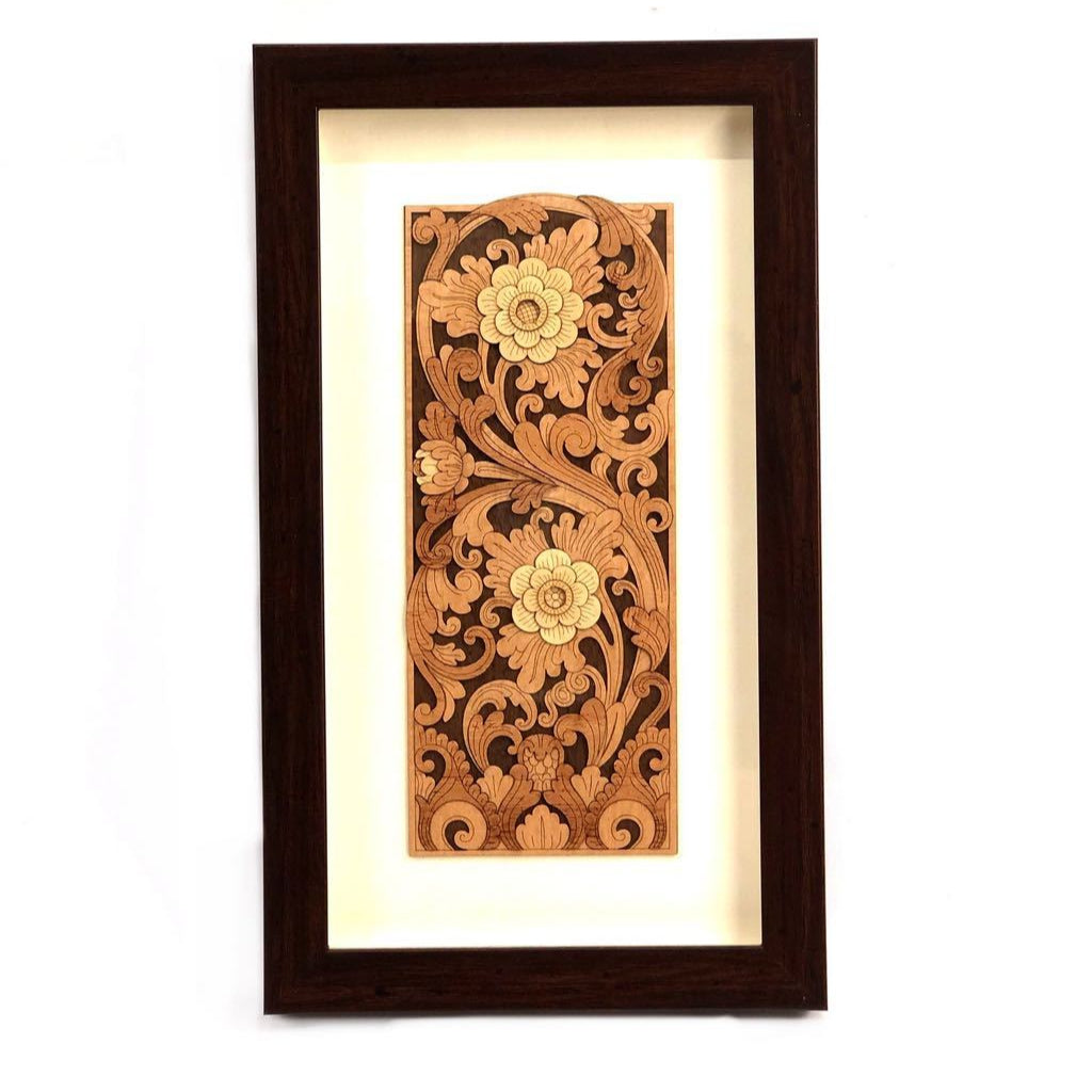 Creative Floral Climber Wooden Craftsmanship Home Décor Hangings Tamrapatra