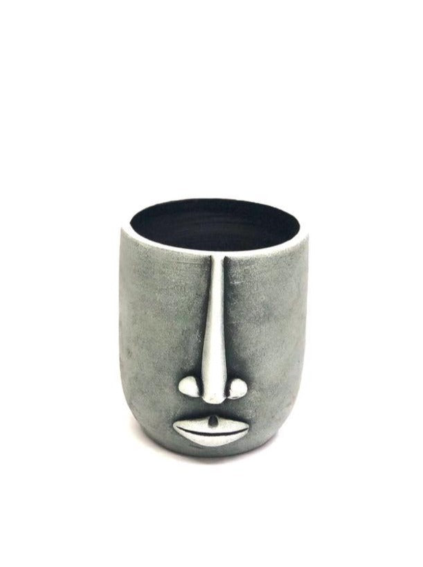 Face Pots With Striking Shades Use For Plants Pen Spoon Brush Holder By Tamrapatra