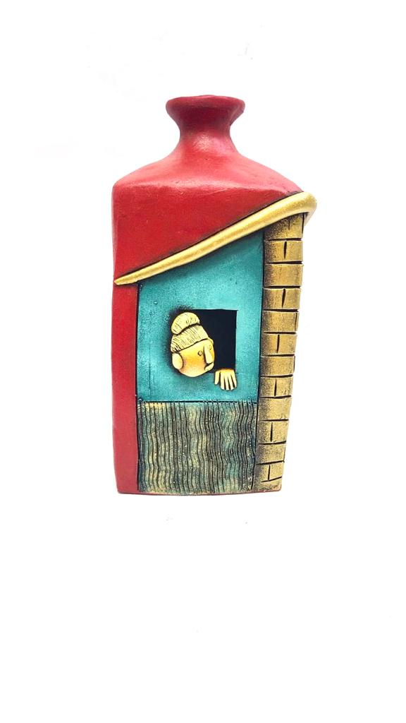 Big Couple Face Pot Terracotta Artefacts Home Décor Exclusive Arts From Tamrapatra