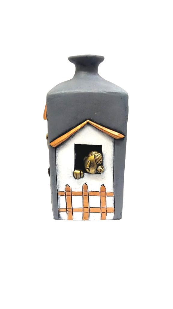 Big Couple Face Pot Terracotta Artefacts Home Décor Exclusive Arts From Tamrapatra