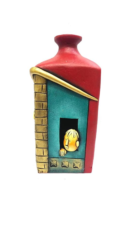 Big Couple Face Pot Terracotta Artefacts Home Décor Exclusive Arts From Tamrapatra