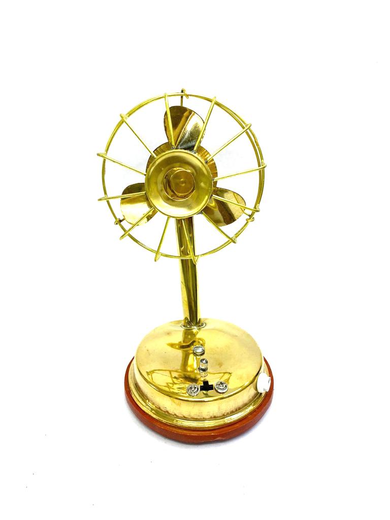 Antique Replica Working Table Fan With Light Vintage Collection By Tamrapatra