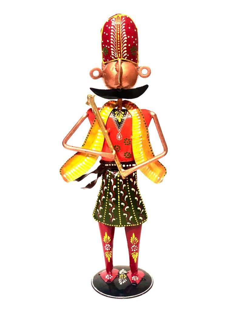 Farmer Man With Agricultural Tools Metal Collectible Tamrapatra - Tamrapatra