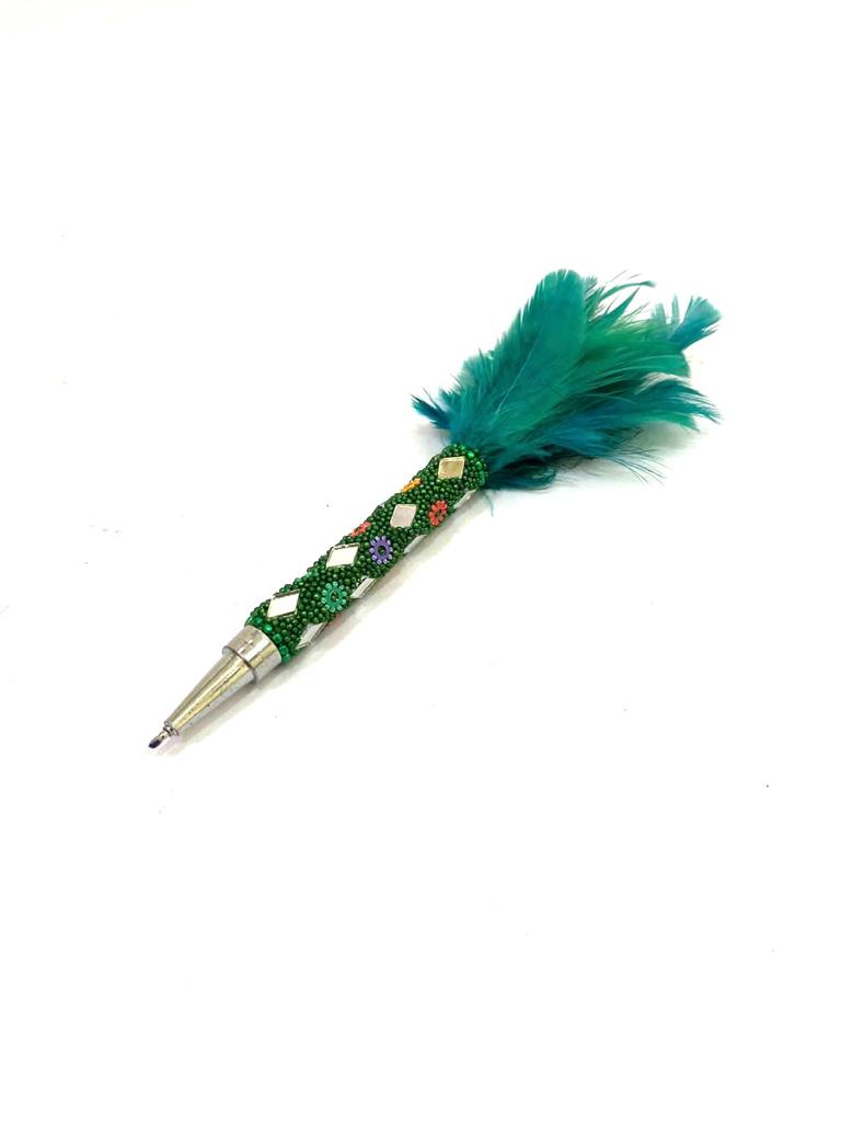 Feather Pens In Various Shades Extraordinary Collection Stationary From Tamrapatra