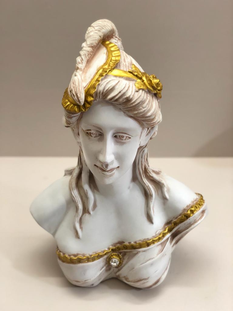 Lady Statue Welcome Bust Sculpture Interior Décor Living Bedroom Ideas By Tamrapatra