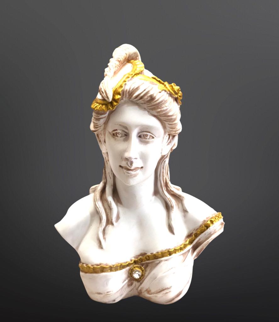 Lady Statue Welcome Bust Sculpture Interior Décor Living Bedroom Ideas By Tamrapatra