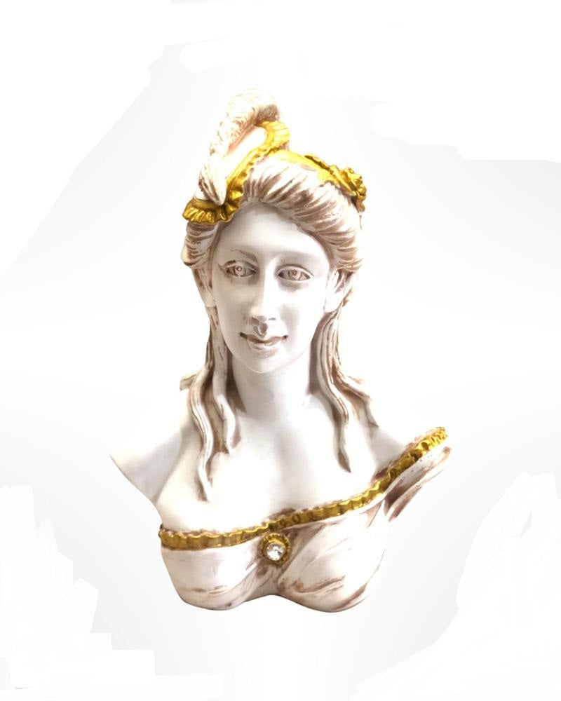 Lady Statue Welcome Bust Sculpture Interior Décor Living Bedroom Ideas By Tamrapatra