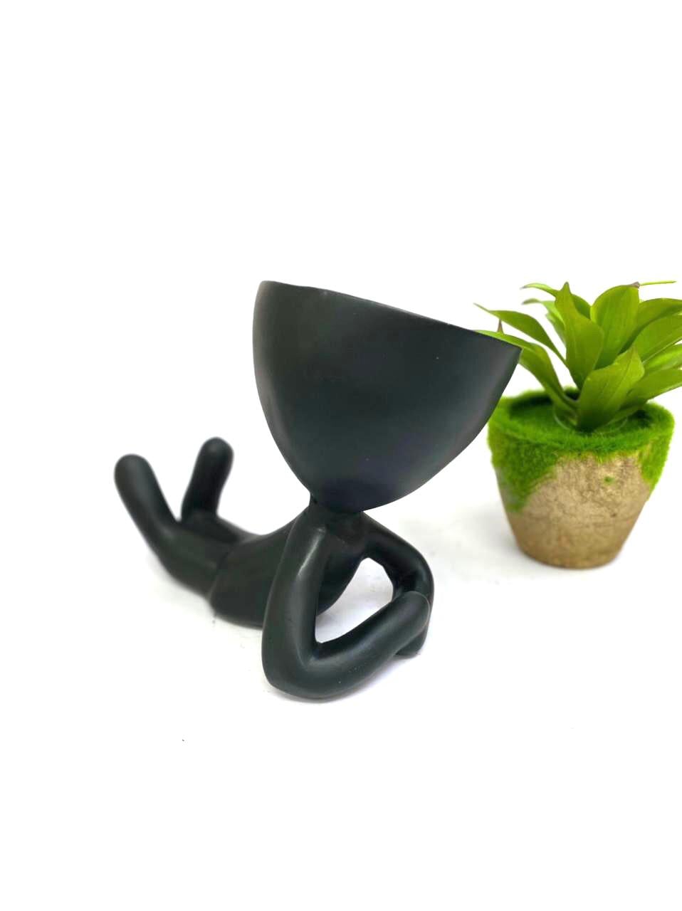 Adorable Planters Human Figures For Home Décor In Various Models Tamrapatra