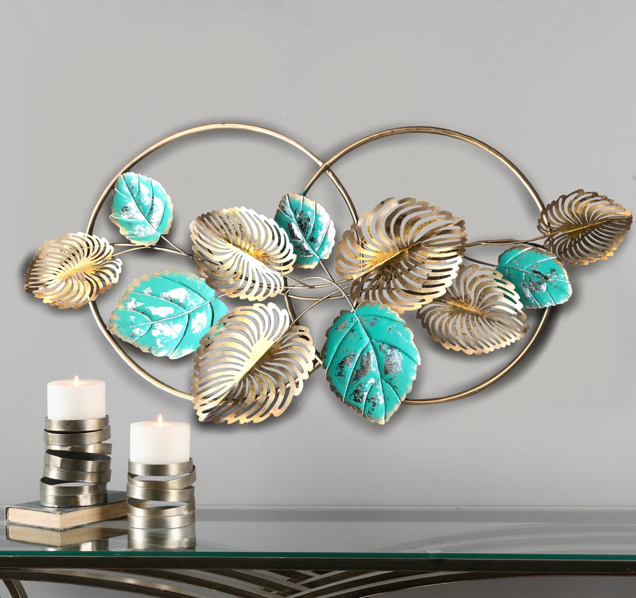 Nature's Floral Theme Interior Based Modern Wall Décor Rings From Tamrapatra