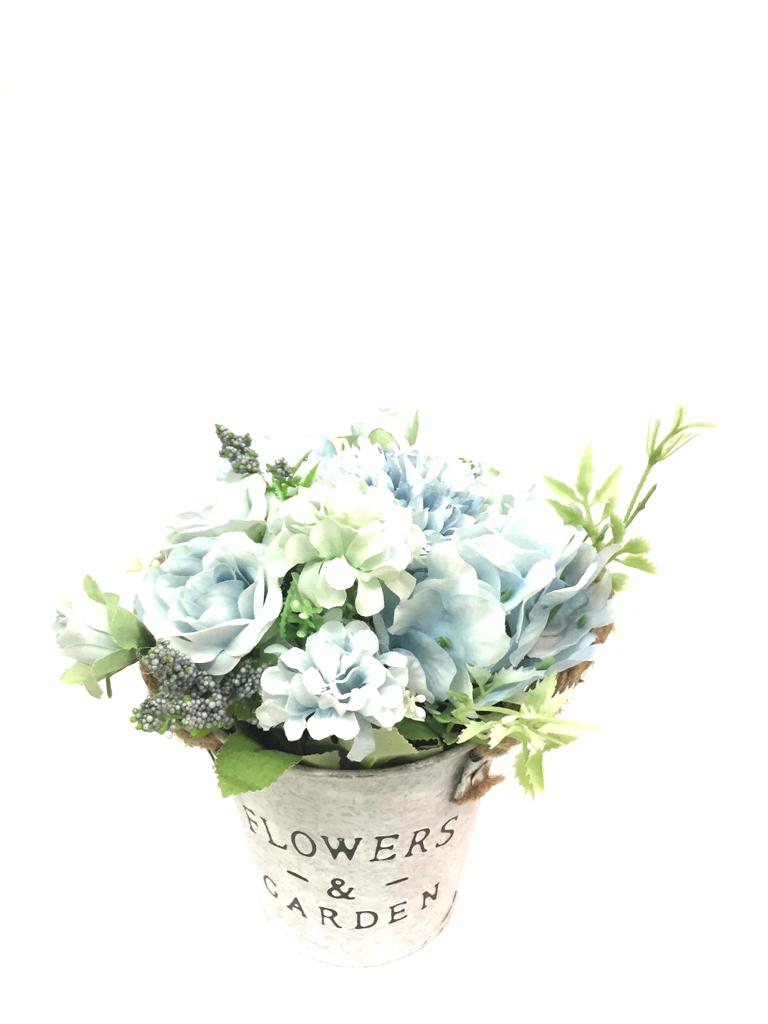 Flowers & Garden Styled Pots Arranged Flowers On Top Bucket Tamrapatra