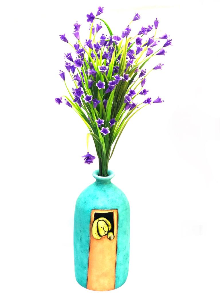 Big Scarlet Gladiolus Flowers Bunch Sticks Home Office Decoration By Tamrapatra