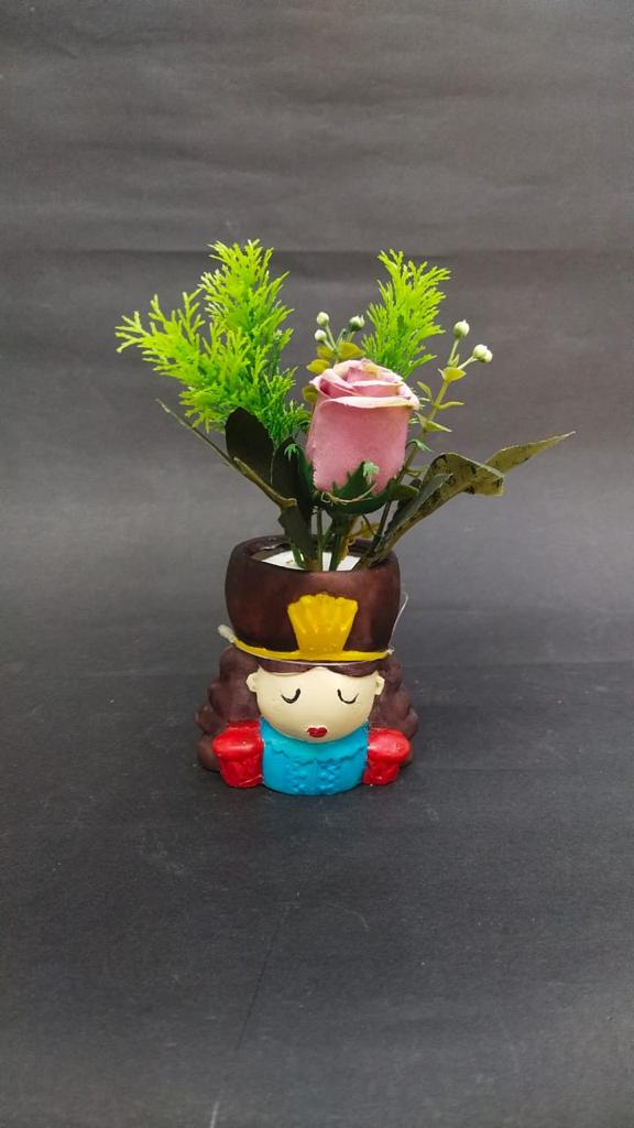 Sweet Planters With Attractive Artificial Plant Decoration For Home Office Tamrapatra