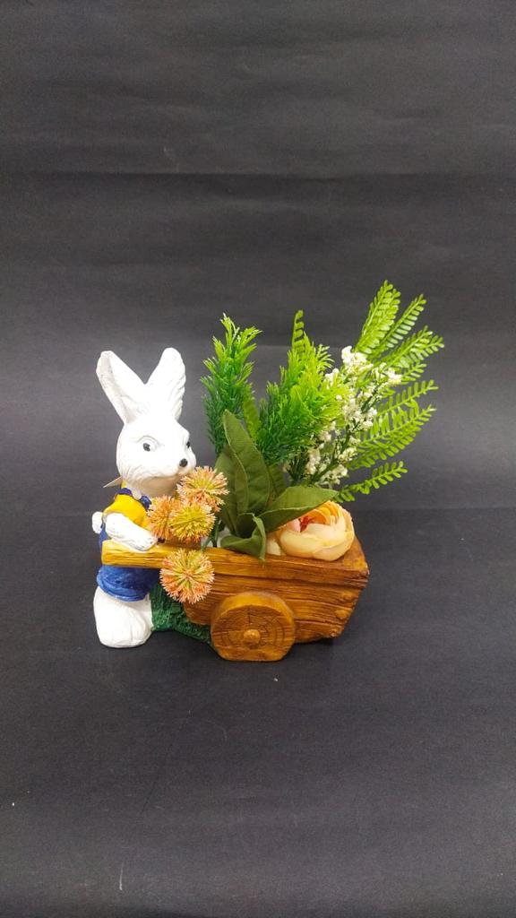 Rabbit Artistic Cute Planters in Various Models Home Décor Garden Tamrapatra