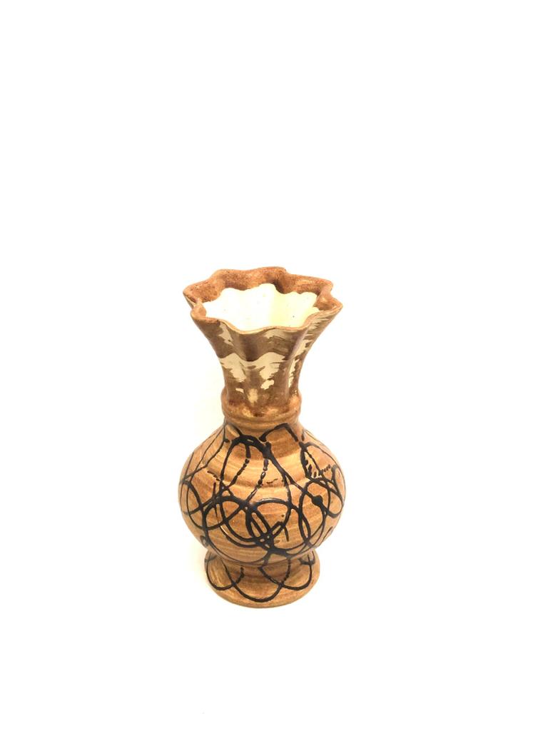 Long Neck Designer Flower Vase To Store Dry Flower Arrangment By Tamrapatra