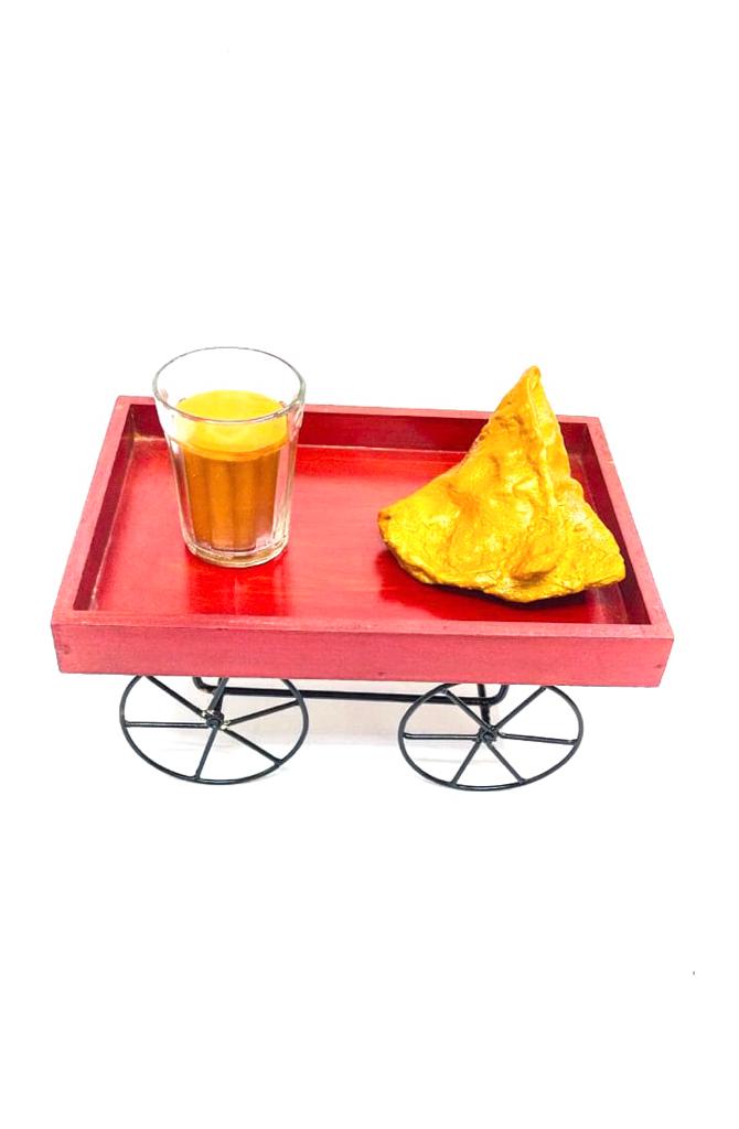 Realistic Food Kitchen Restaurant Display Burger Vadapav Samosa Tea Tamrapatra