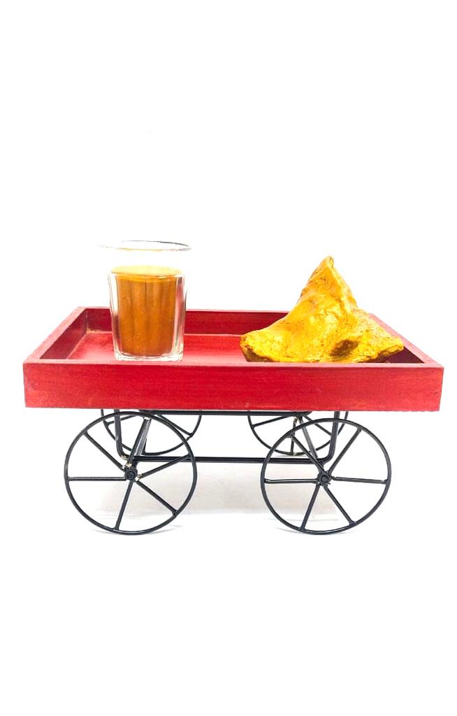 Realistic Food Kitchen Restaurant Display Burger Vadapav Samosa Tea Tamrapatra