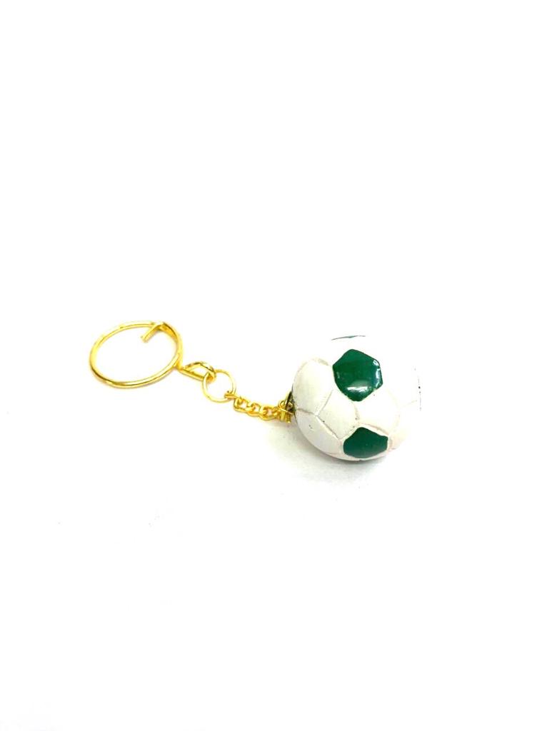 Football Multicolor Keychains Artwork Gifting's Hand Painted New By Tamrapatra