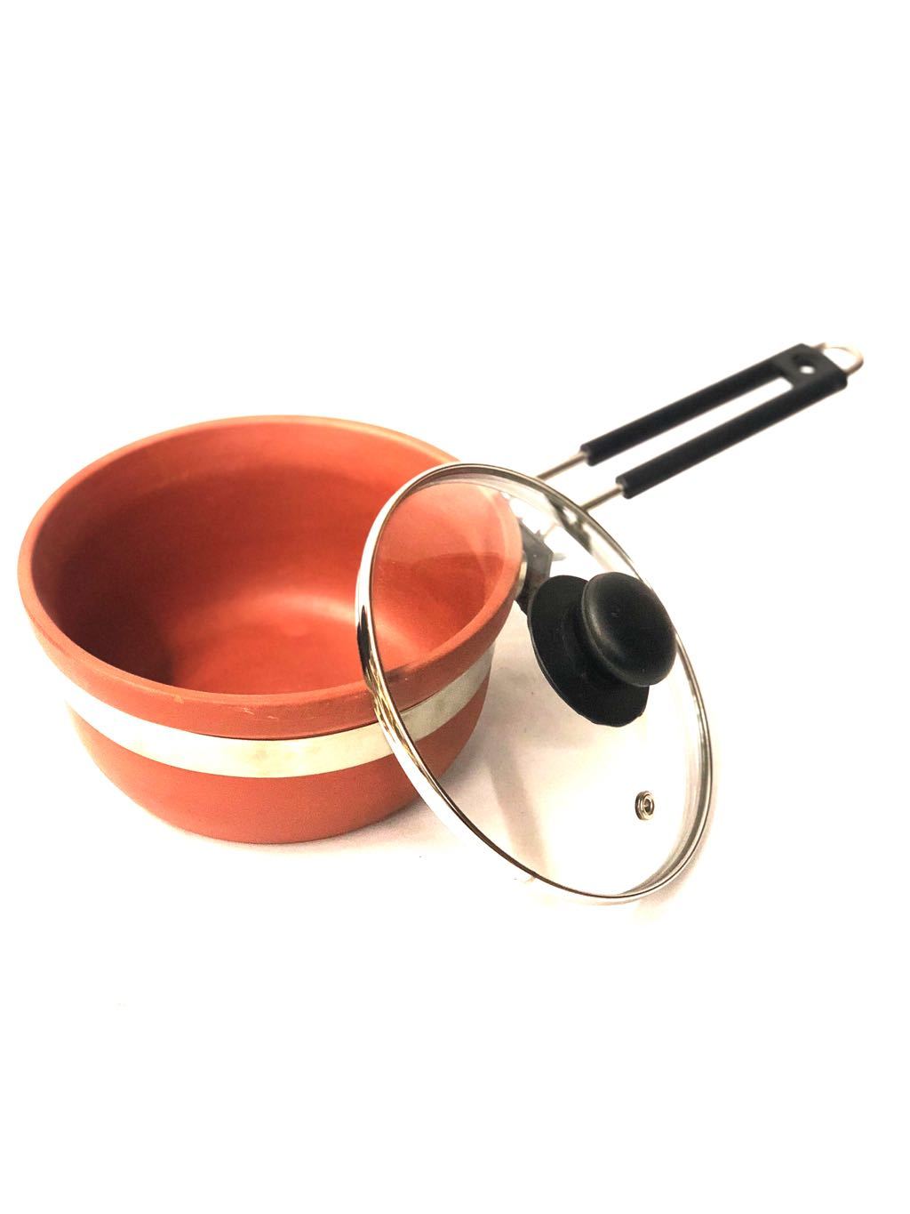 Superior Quality Frying Pan With Glass Lid & Easy To Handle Tamrapatra - Tamrapatra
