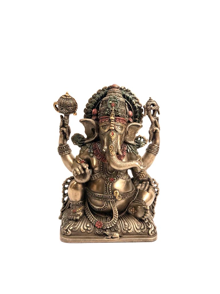 Lord Ganesh Cold Cast Bronze Collectible Favorite Choice From Tamrapatra