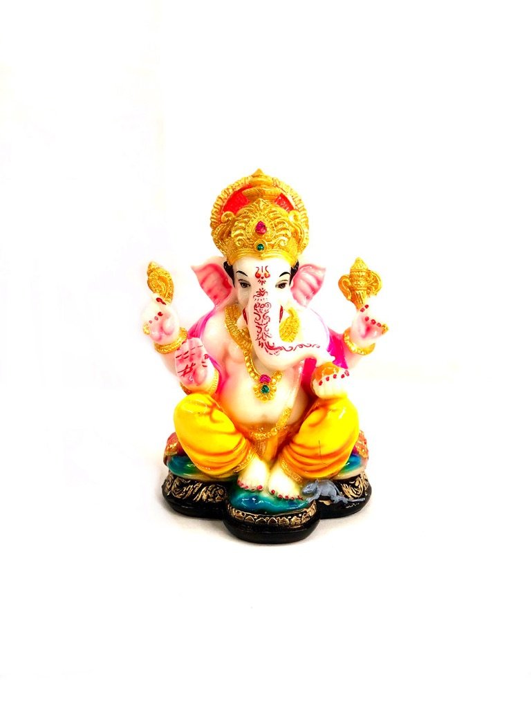 Exclusive Resin Statue Of Ganesha Religious Arts Handcrafted In India By Tamrapatra