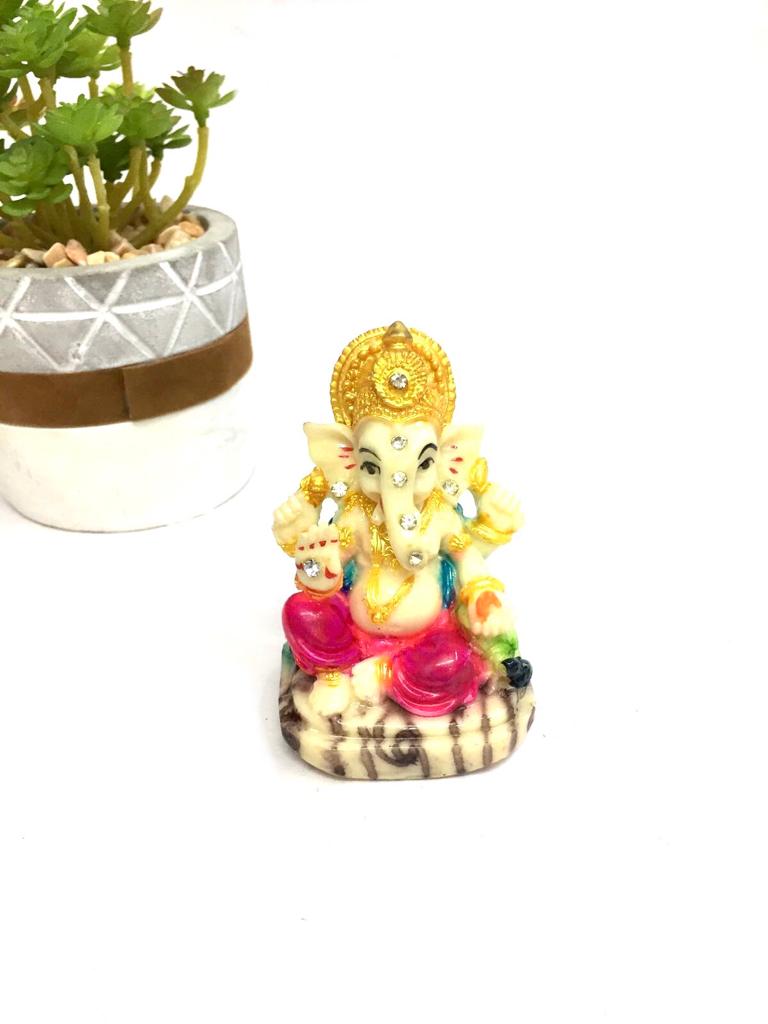 Spiritual Ganesh Idols Showpiece Gifts Décor Unique Resin Crafts By Tamrapatra
