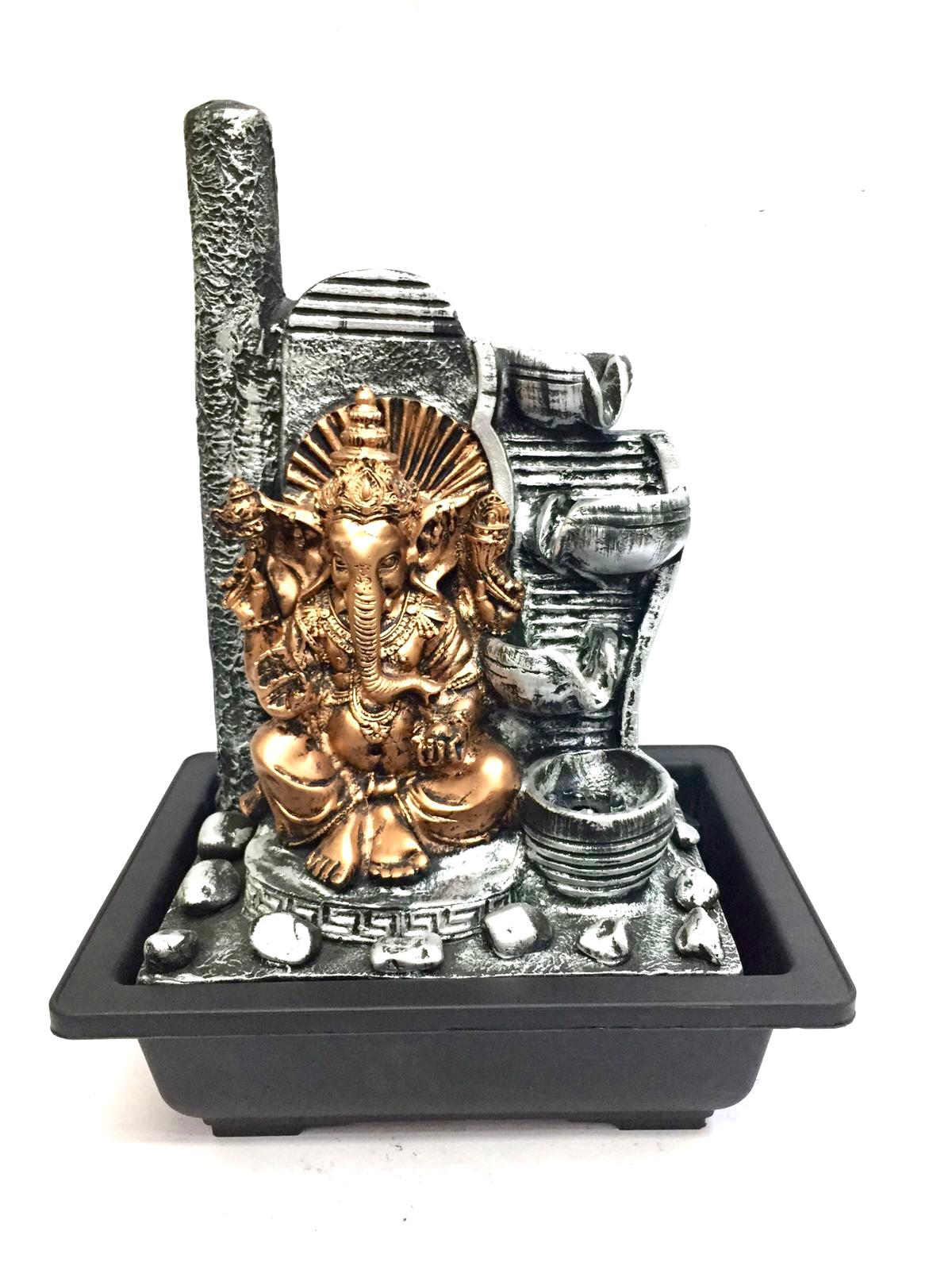 Ganesha Brilliant Artwork Water Fountain Exclusive Designs From Tamrapatra